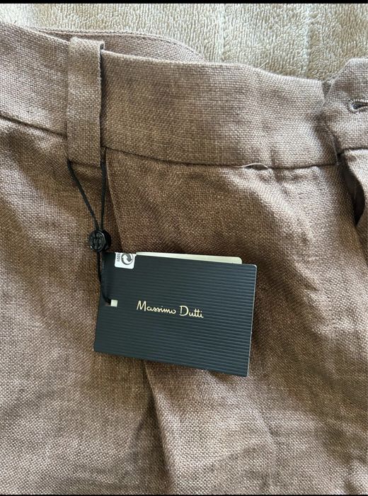 Льняные брюки Massimo Dutti