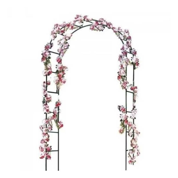 Арка за цветя, за градина 235 х 135 х 38 см, Тъмно зелена