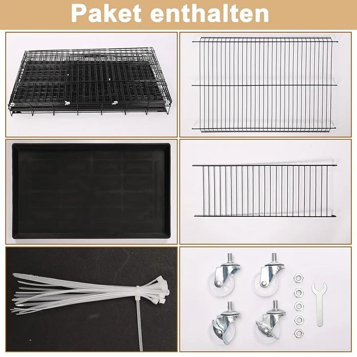 90х55х125см Голяма котешка клетка/ къща с 4 нива, стълбички и колела