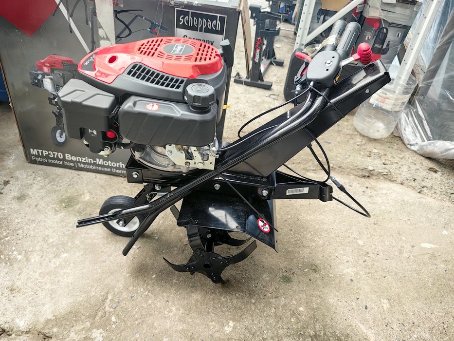 Бензинова мотофреза Scheppach MTP370 - 2,5 kW / 3,4 к.с. 4-тактов бенз