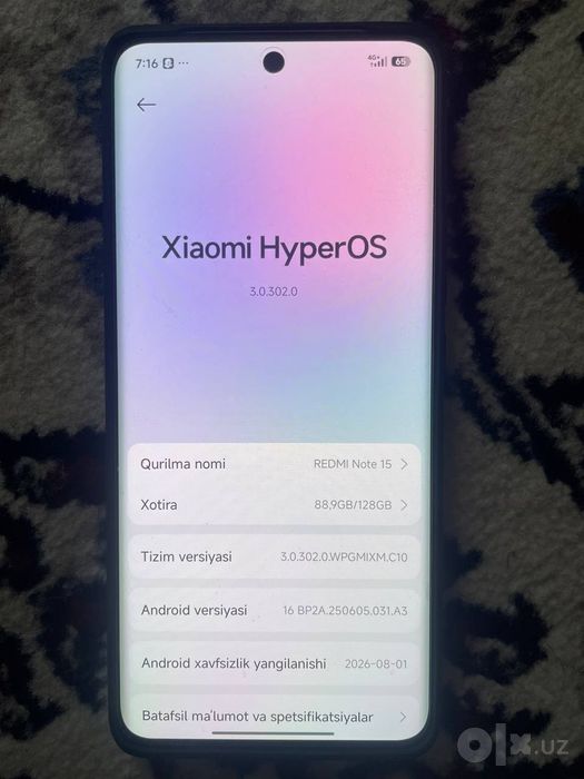 Redmi note 15 ideal yangi