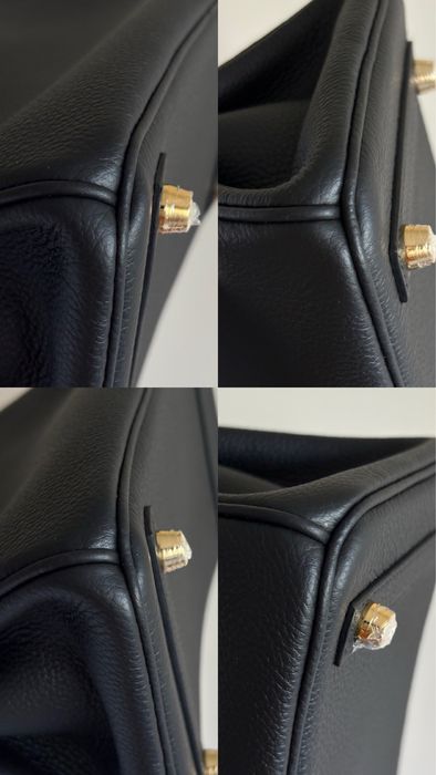 Hermès Birkin 25 Togo Noir Gold Hardware