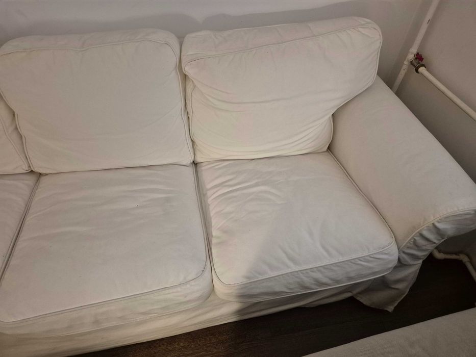 Canapea IKEA model Ektorp 3 locuri, culoare alba