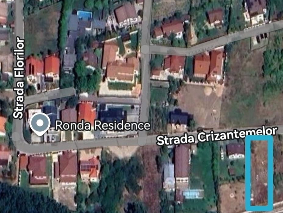 Teren Petresti Str. Crizantemelor 974mp