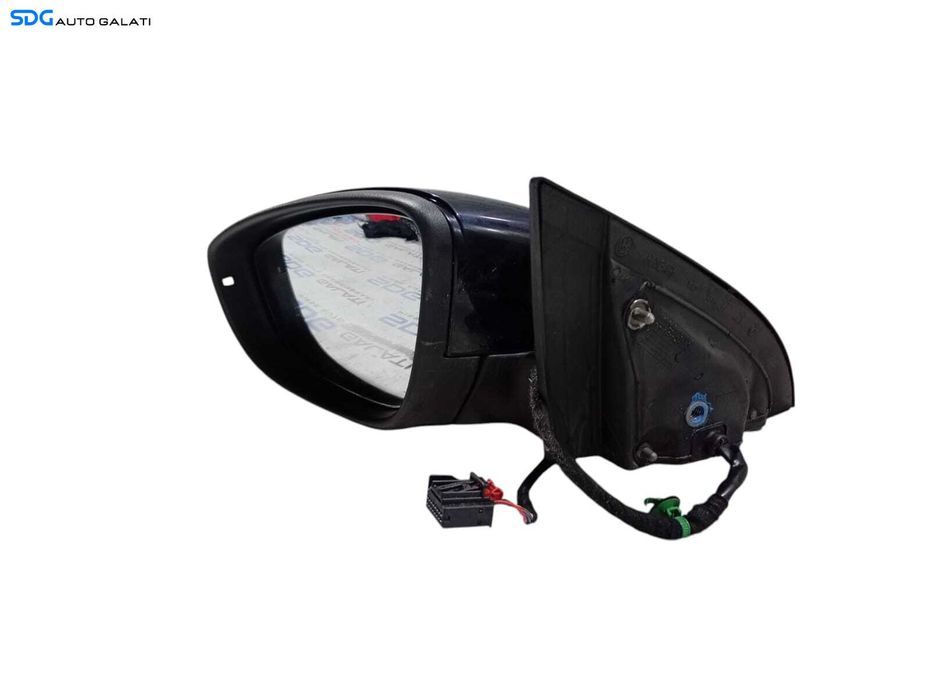 Oglinda Stanga EUROPA Electrica Fara Pliere Rabatare Culoare LC9X Negru Volkswagen Passat CC 2008 - 2012 Cod 3C8857933A [LC0778]