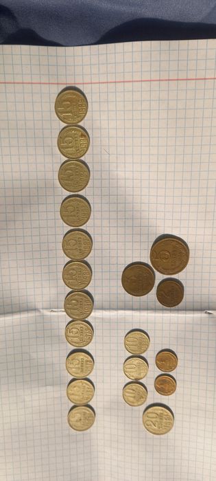 Eski SSSR davridagi tangalar bor