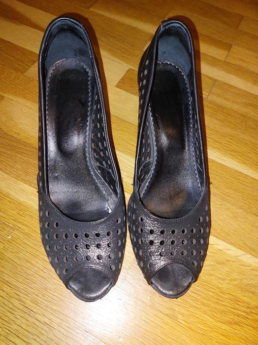 Черни летни елегантни обувки