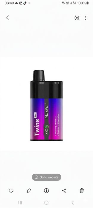 Narghilea /Vape-uri/Țigări electronice/E-shisha – Maxfel Twins Pro 18k