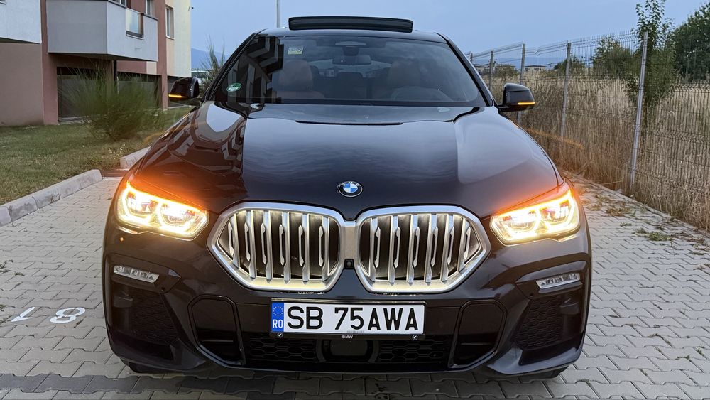 BMW X6 OZN 2021 3.0 D 286 CP MildHybrid XD M-Pachet Panoramic Grila Iluminata Gesturi Jante R22 M Faruri Full Led Soft Close Etc