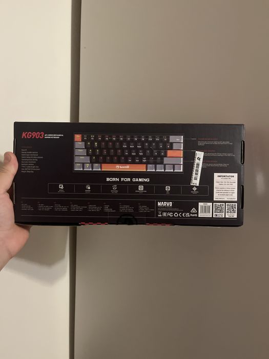 Tastatura Gaming mecanica MARVO KG903, USB, Layout US, negru