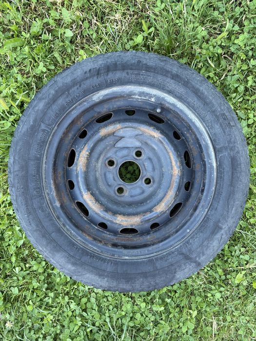 4 бр. стоманени джанти 14” 6J 4x100 с гуми 165/70 R14