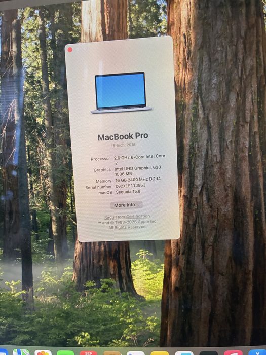 MacBook Pro 2018 15.4’