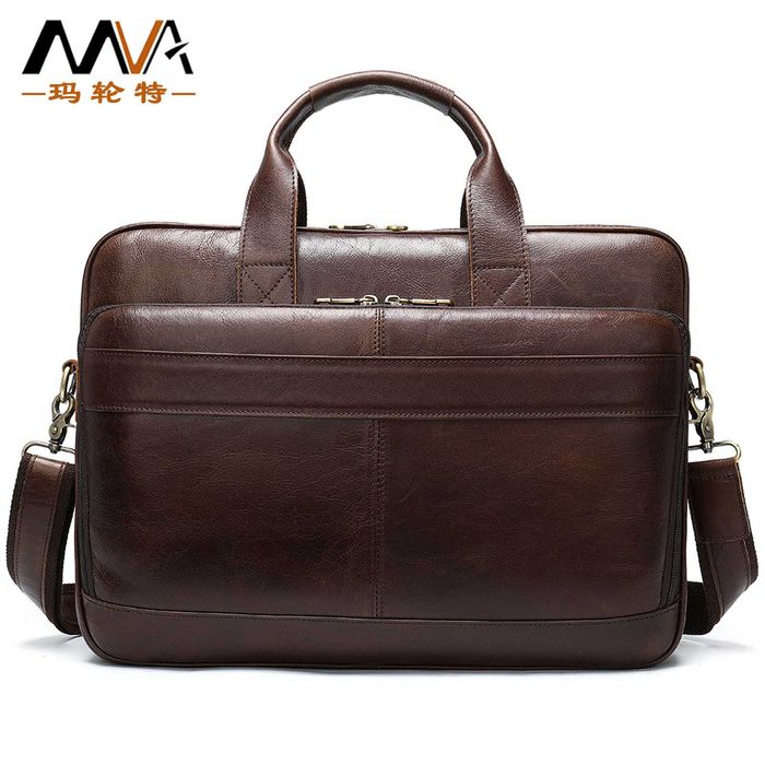 Кожаная сумка для ноутбука