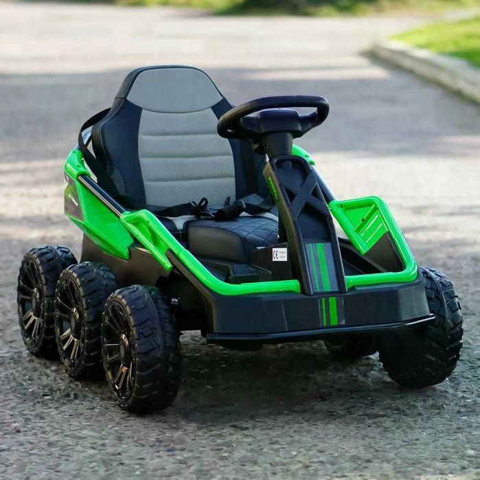 UTV electric pentru 2 copii Kinderauto BJSX2319 6x6 300W 24V Green