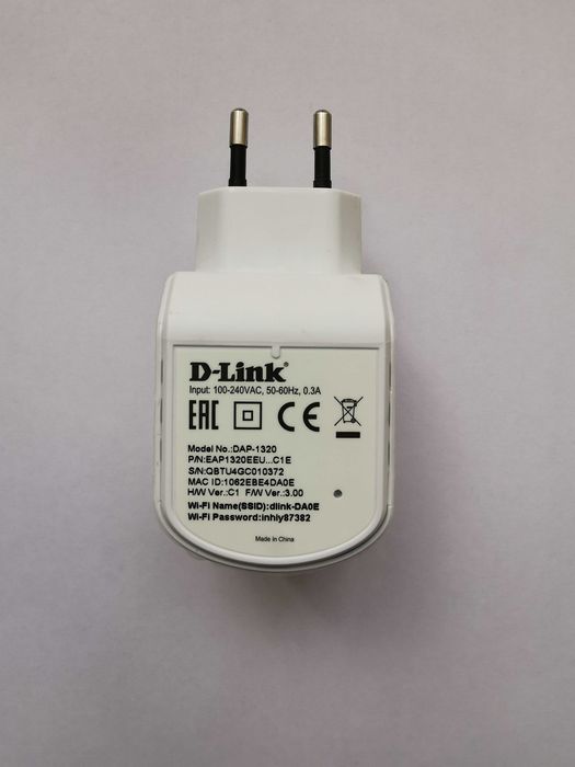 Мрежови адаптер/разширител на обхват/range extender D-Link DAP-1320