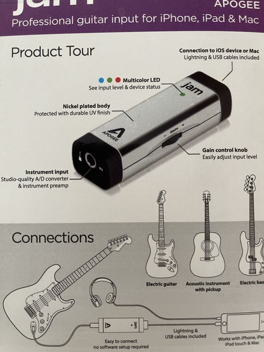 Apogee Jam 96k продажа обмен