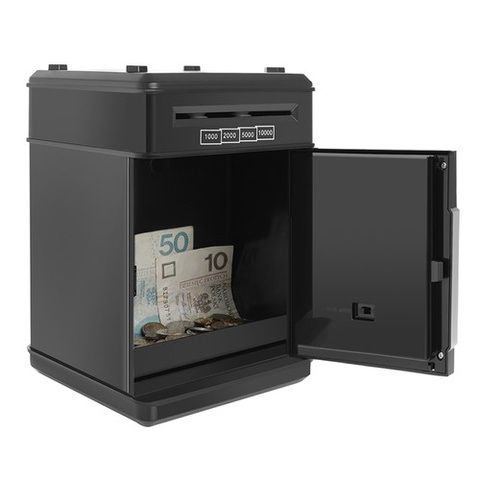 Касичка сейф Moneybox 23545 – с ПИН код, черен цвят
