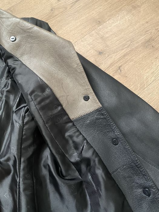 Женский кожаный жакет на размер с (42)