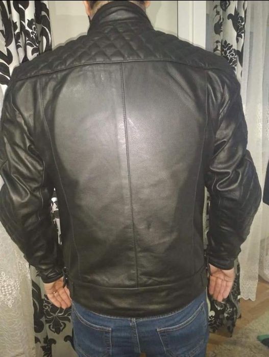 Geaca moto motocicleta piele naturala SM marimea S, M, L, XL, 2XL, 3XL