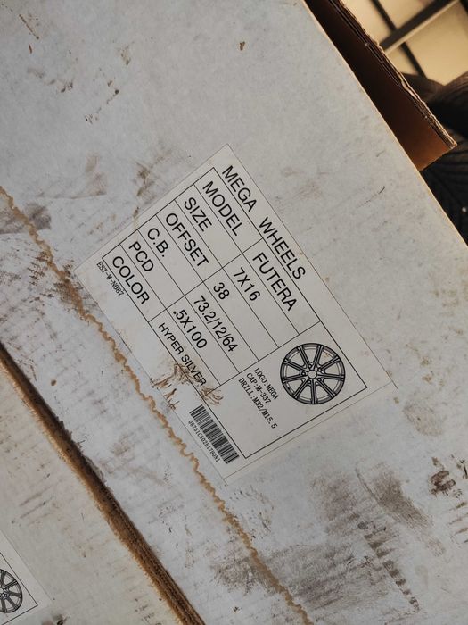 4бр.алуминиеви джанти 16цола за VW,Audi,Seat 5x100