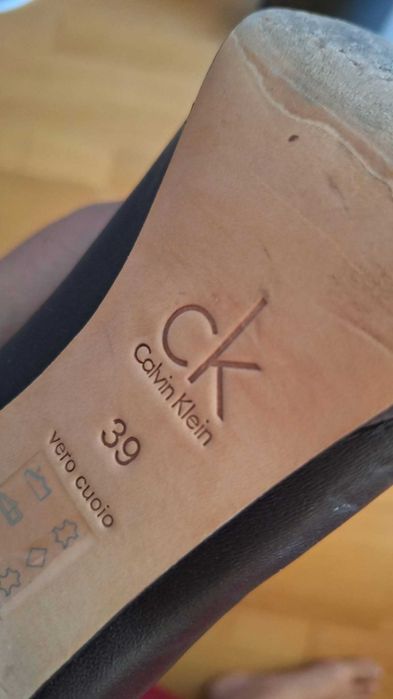 Botine / Ghete ck Calvin Klein originale, piele naturală și blană, ca noi