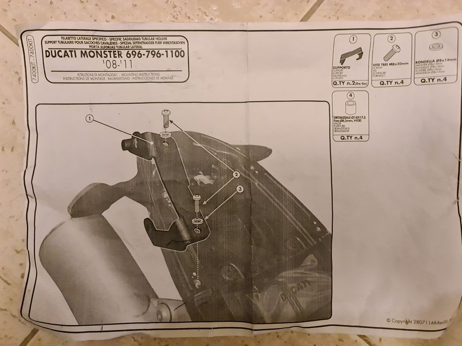 Suport KIT GIVI 7400