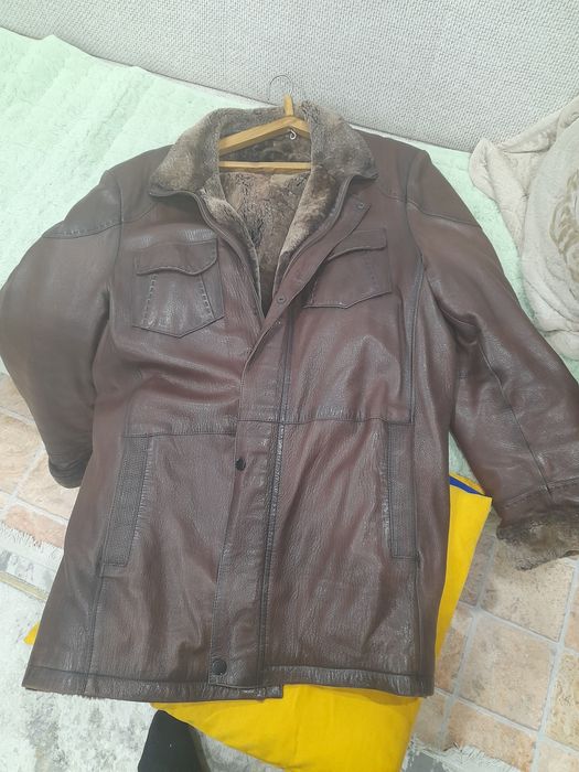 Куртка зимняя кожаная