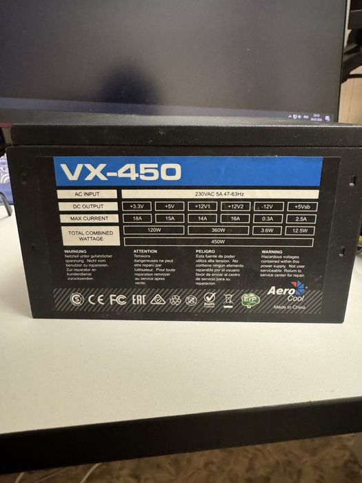 Блок питания AeroCool VX-450 (450W)