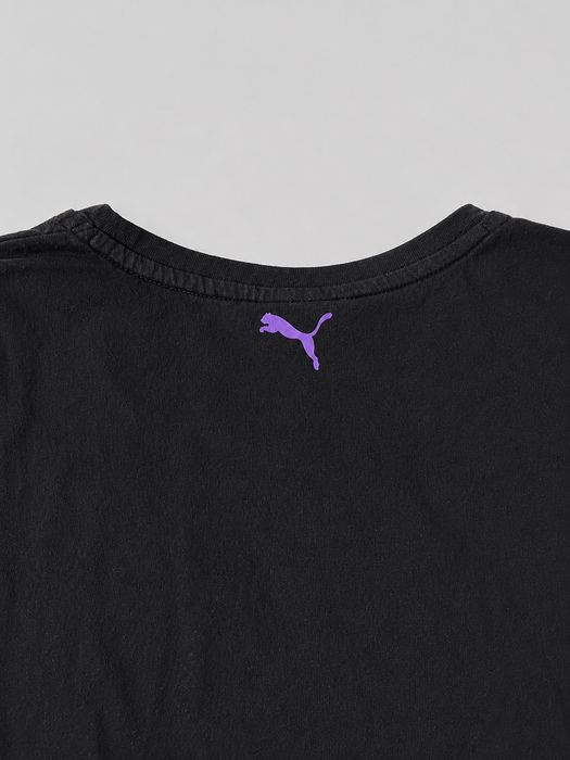 Tricou Puma damă negru cu imprimeu logo multicolor – M/L Original