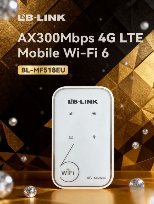 4G Wi-Fi Modem LB-LINK BL-MF518EU Portativ Router. Есть доставка