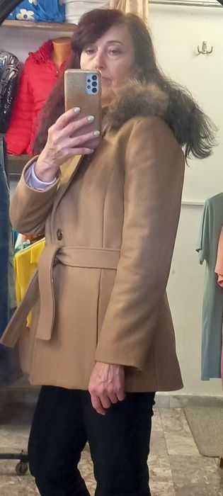 Дамско палто вълна и кашмир