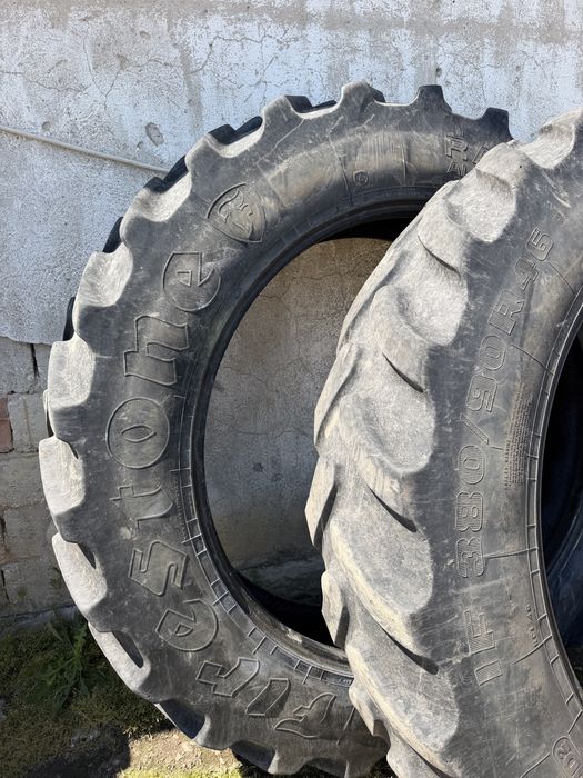 Set 4 anvelope  IF 380/90/R46, fabricatie 2018, SUA, pentru tractor sau autopropulsata John Deere etc.