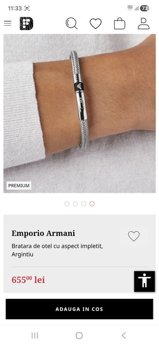 Bratara Emporio Armani