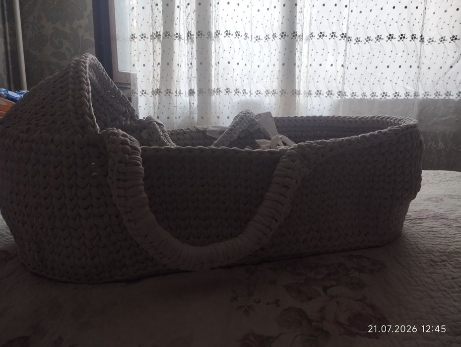 Люлька вязанная из трикотажной нитки