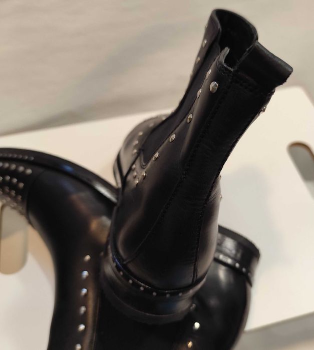 Ghete chelsea cap toe 41 Lav. Artigianale Fantasy piele naturala moale