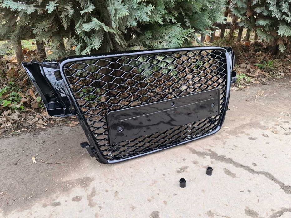 Grila pentru Audi A5 8T (2008-2011) RS5 Design Negru Lucios