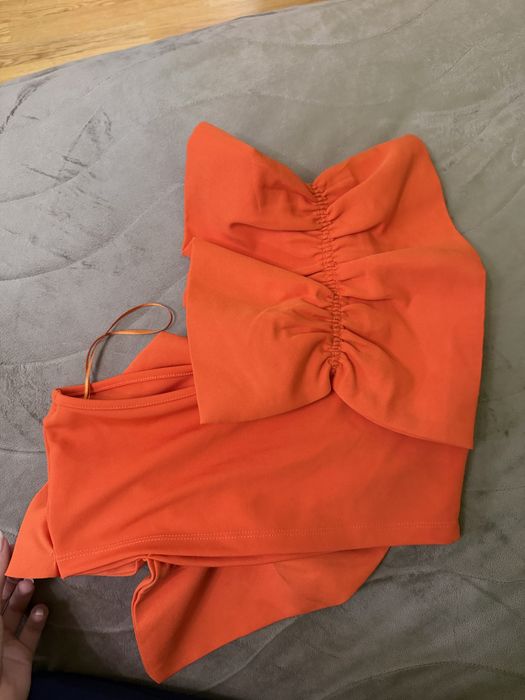 Оранжев топ Zara