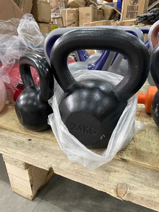Kettlebell de fier/acoperit cu cauciuc: diferite KG
