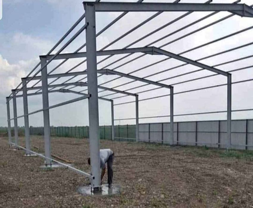 Vand și construiesc o gama larga de hale sau structuri metalice noi ne