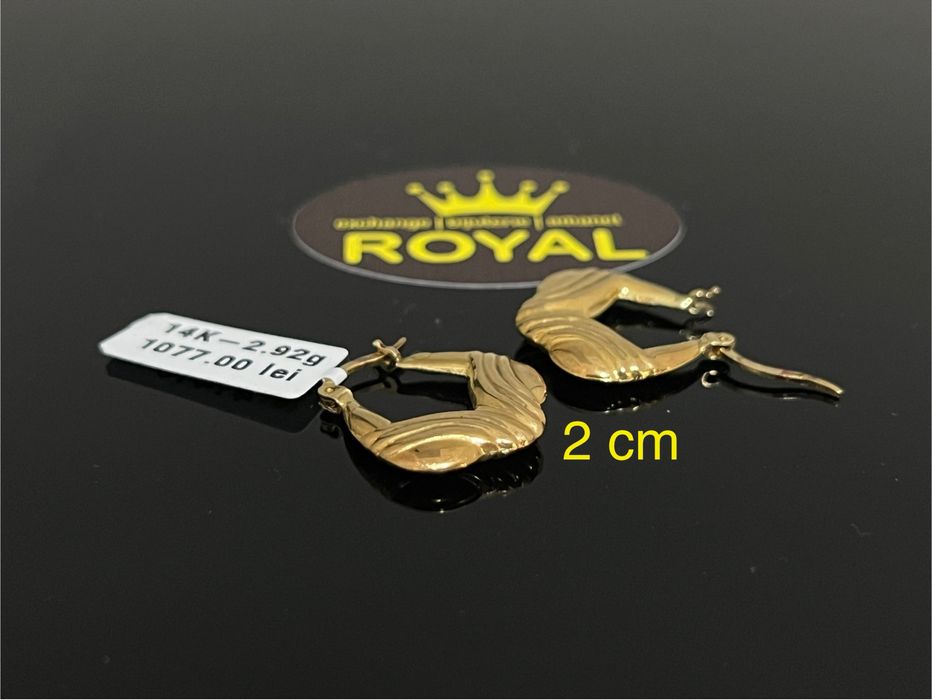 Bijuteria Royal CB : Cercei dama aur 14k 2,92 grame