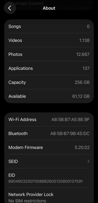 iPhone 13 mini 256 GB albastru impecabil