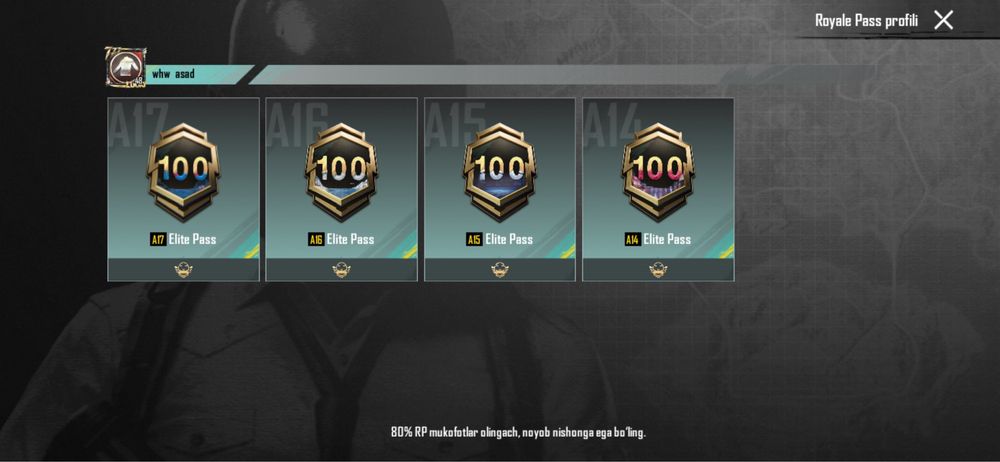 pubg akkaunt 1 yldan oshgan