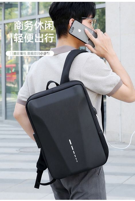 Мужской рюкзак для ноутбука с твердым корпусом водонепроницаемый