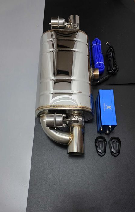 Tobă Sport Inox  – Sunet Reglabil cu Clapete Vacuum pe Ambele Ieșiri