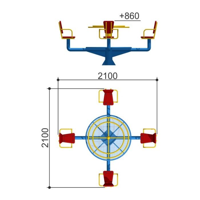 Карусель ROMANA Детские площадки Болалар майдончаси