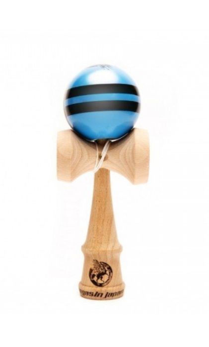 Kendama profesionala Samurai lemn Fag, Albastru