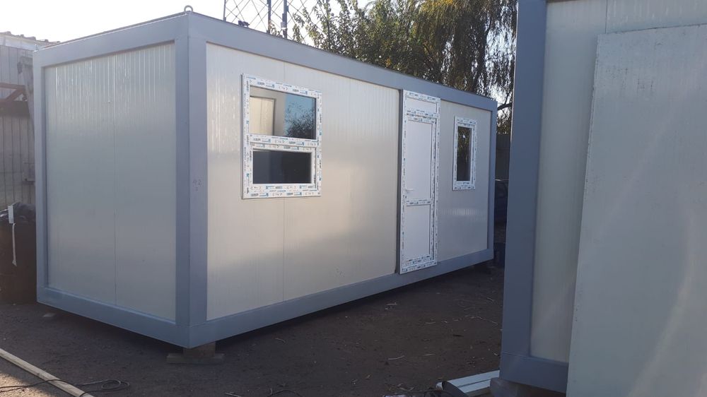 Container birou containere vitrina santier paza