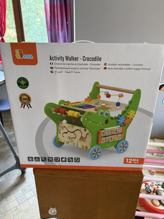 Активираща проходилка (уокър) Vigo Toys Крокодил