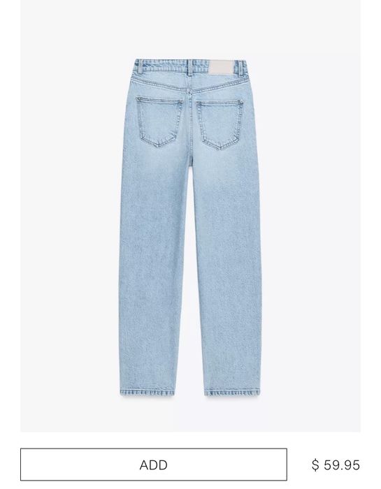 Zara зара дънки mom jeans