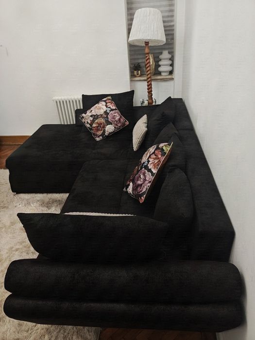 Colțar extensibil cu ladă depozitare  Dumonde Loana Antracit II